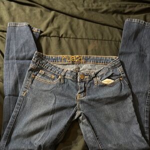 Rue 21 Super Skinny  Blue Jeans Sz 1/2